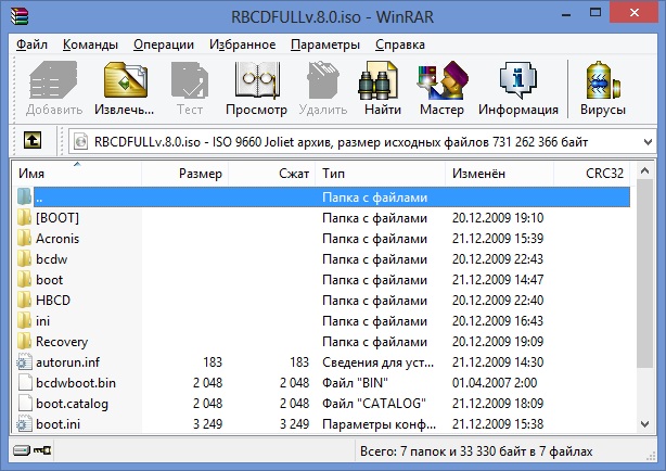 Монтаж образа диска на Windows
