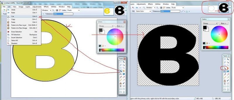  Как заменить или обесцветить фон изображения в Paint.net