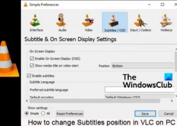 Как изменить положение субтитров в VLC на ПК