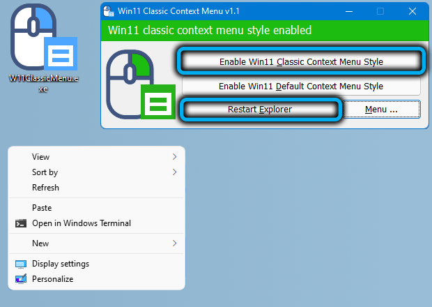  Как вернуть контекстное меню Windows 11 к классическому виду