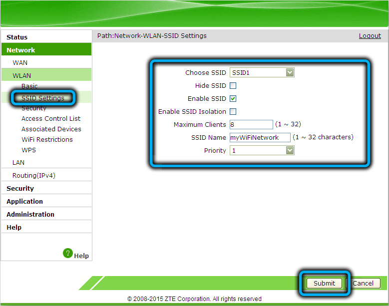  Настройка роутера-модема ZTE F670