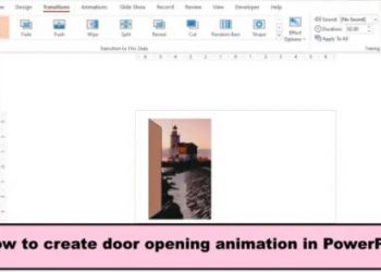 Как создать анимацию открытия двери в PowerPoint
