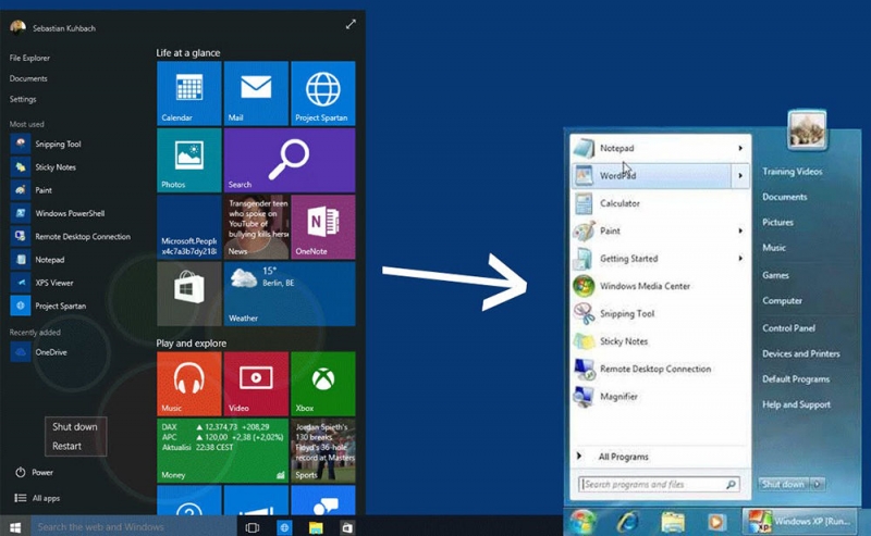  Настройка живых плиток и меню «Пуск» в Windows 10