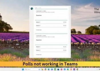 Опросы не работают в Teams (исправлено)