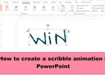 Как создать анимацию Scribble в PowerPoint