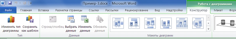  Графики и диаграммы в Microsoft Word