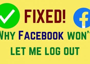 Facebook не позволяет мне выйти из системы (Исправить)