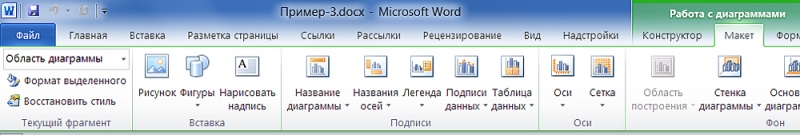  Графики и диаграммы в Microsoft Word