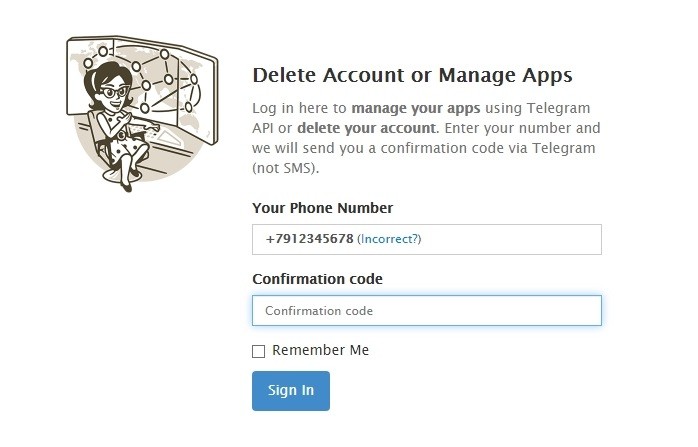  Способы удаления аккаунта в Telegram