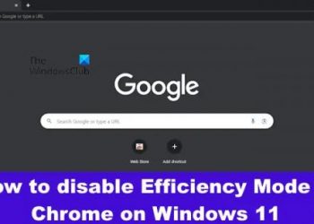 Как отключить режим эффективности в Chrome в Windows 11