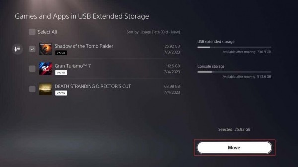 Как установить или перенести игры для PS5 на внешний жесткий диск