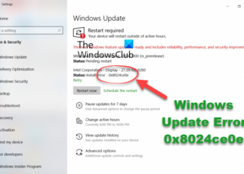 0x8024ce0e, не удалось установить Центр обновления Windows