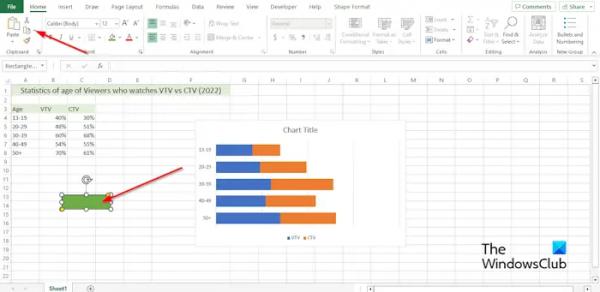 Как создать зеркальную диаграмму в Excel