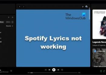 Fix Spotify Lyrics не работает в Windows