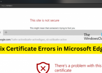 Исправить ошибки сертификата в Microsoft Edge