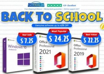 Лучший шанс получить подлинную Windows 10/11 и Microsoft Office от 7 долларов на Godeal24!