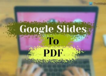 Как сохранить слайды Google в формате PDF