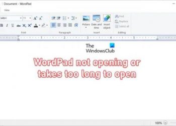 WordPad долго открывается или не открывается