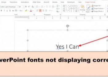 Шрифты PowerPoint отображаются неправильно (исправлено)