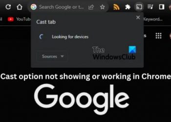 Опция трансляции не отображается или не работает в Chrome