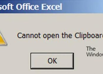 Не удается открыть буфер обмена в Excel (исправлено)