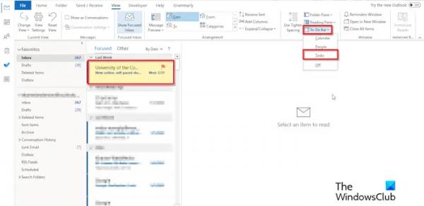 Как закрепить электронные письма в Outlook