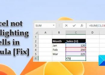 Excel не выделяет ячейки в формуле (исправлено)