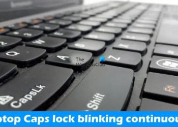 Caps Lock для ноутбука постоянно мигает (исправлено)