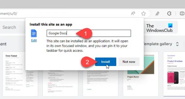 Загрузите приложение Google Docs Desktop для Windows 10/11.