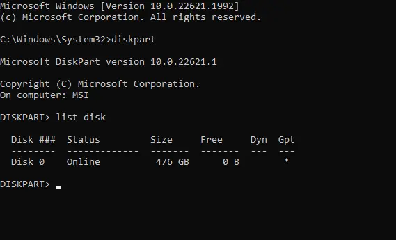 Ошибка «Операционная система не найдена» в Windows 11/10