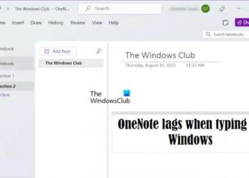 OneNote тормозит при наборе текста в Windows 11/10