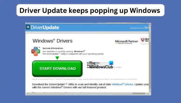 Обновление драйверов продолжает появляться в Windows 11