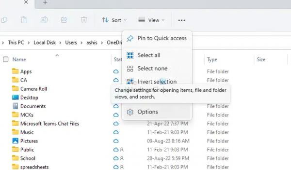 Сделайте проводник открытым для OneDrive в Windows 11