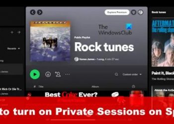 Как включить приватные сеансы в Spotify