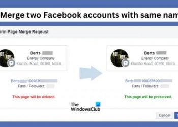 Как объединить две учетные записи Facebook с одинаковым именем