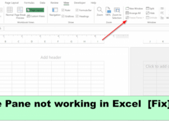 Панель «Заморозить» не работает в Excel (исправлено)