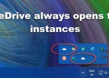 OneDrive всегда открывает два экземпляра