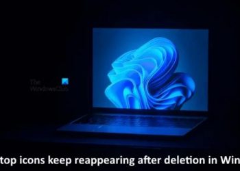 Значки на рабочем столе продолжают появляться после удаления в Windows 11/10