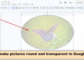 Как сделать изображение круглым и прозрачным в Google Slides