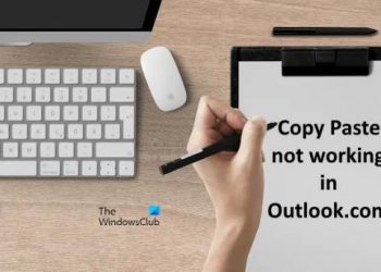 Копирование и вставка не работают в Outlook.com