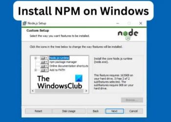 Как установить NPM в Windows 11/10