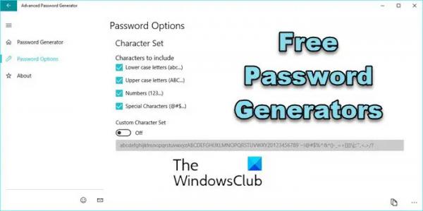 Бесплатные генераторы паролей для ПК с Windows