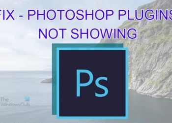 Исправить плагины Photoshop, которые не отображаются