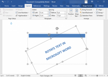 Как повернуть текст в Word