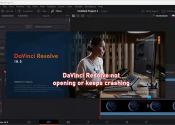 DaVinci Resolve не запускается или постоянно вылетает при запуске