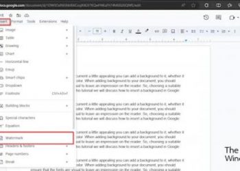 Как вставить фоновое изображение в Документы Google