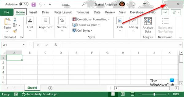 Строка состояния Excel отсутствует;  Как это показать?