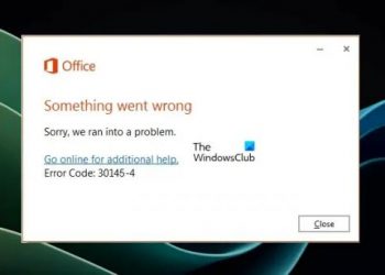 Код ошибки Office 30145-4 (исправлено)