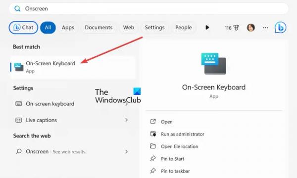 Как открыть экранную клавиатуру в Windows 11?