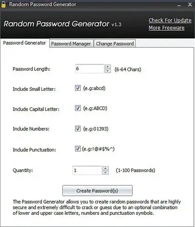 Бесплатные генераторы паролей для ПК с Windows